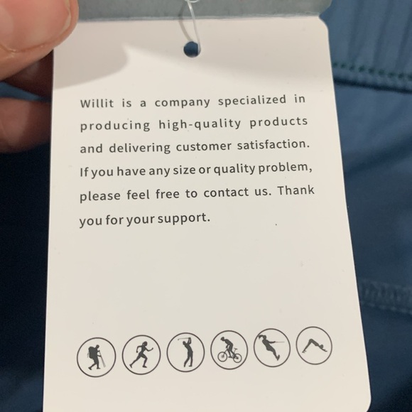 Willit Sports NWT Teal Blue Pull-On Stretch Running Shorts size XXL - Picture 9 of 9